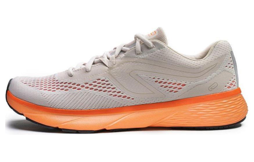 DECATHLON Kalenji Comfortable Cushioning, Wear Resistant Low top Running Shoes Men's Gray Orange
