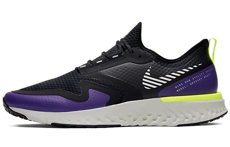 Мужские кроссовки Nike Nike Odyssey React 2 (черно-фиолетовые)