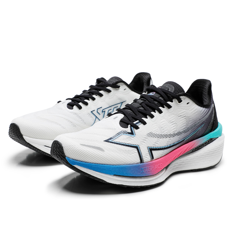 XTEP 360X SE Fabric Cushioning Breathable Low top Running Shoes Men’s White Black