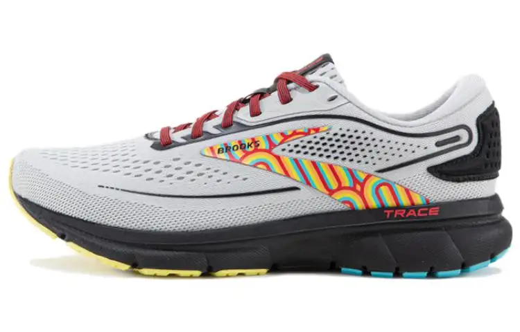 Brooks Trace 2 Athleisure Mesh Slip Resistant Abrasion Resistant Low top Running Shoes Women's Gray Black Yellow