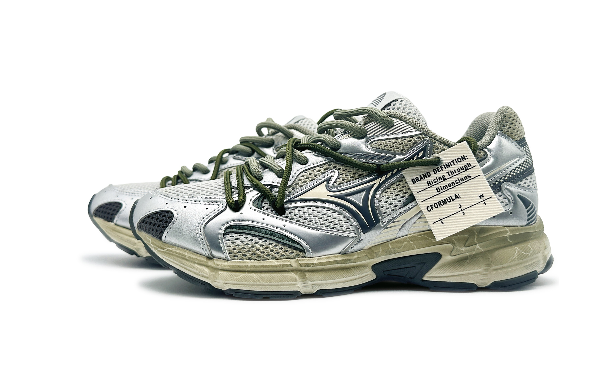 Mizuno Speed 2K Abrasion Resistant Low top Running Shoes Unisex Gray Green