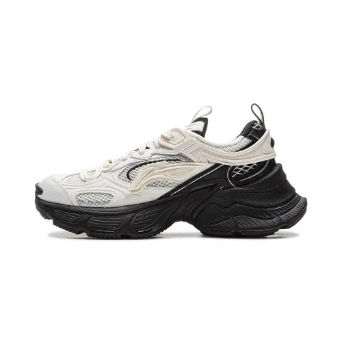 Li Ning Xingji Fabric Cushioning Slip Resistant Abrasion Resistant Breathable Low top Chunky Sneakers Women's