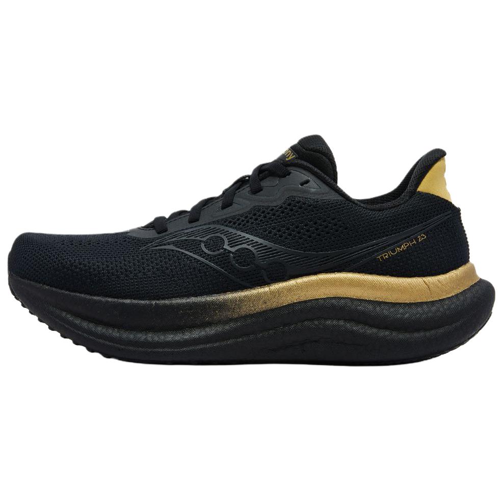 Кроссовки Saucony Triumph 23 (черно-золотые)