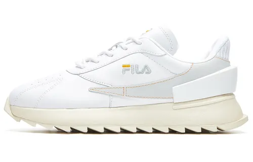 FILA FUSION Mesh, Synthetic Leather Low top Running Shoes Women's White