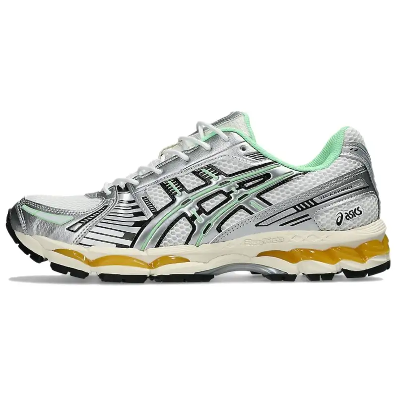 ASICS GEL Kayano 12.1 Low top Casual City Commuting Running Shoes Unisex Silver Green Orange