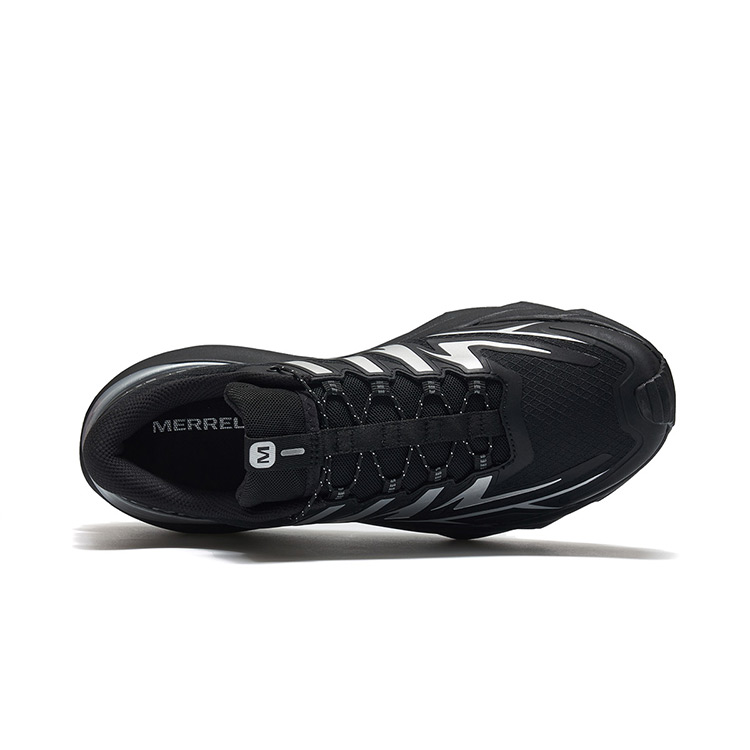 MERRELL VAST SKY Cushioning Slip Resistant Abrasion Resistant Breathable Low top Outdoor Shoes Unisex Black Silver