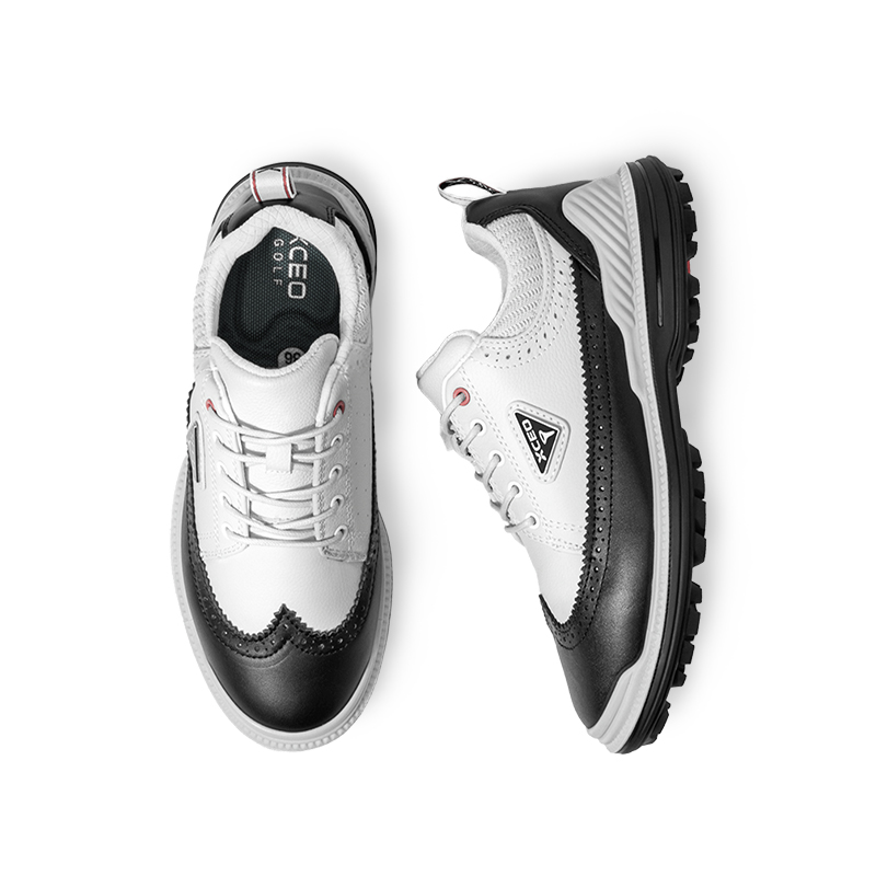 Xceo1996 Non Slip And Waterproof Abrasion Resistant Low top Golf Shoes Women’s Black White
