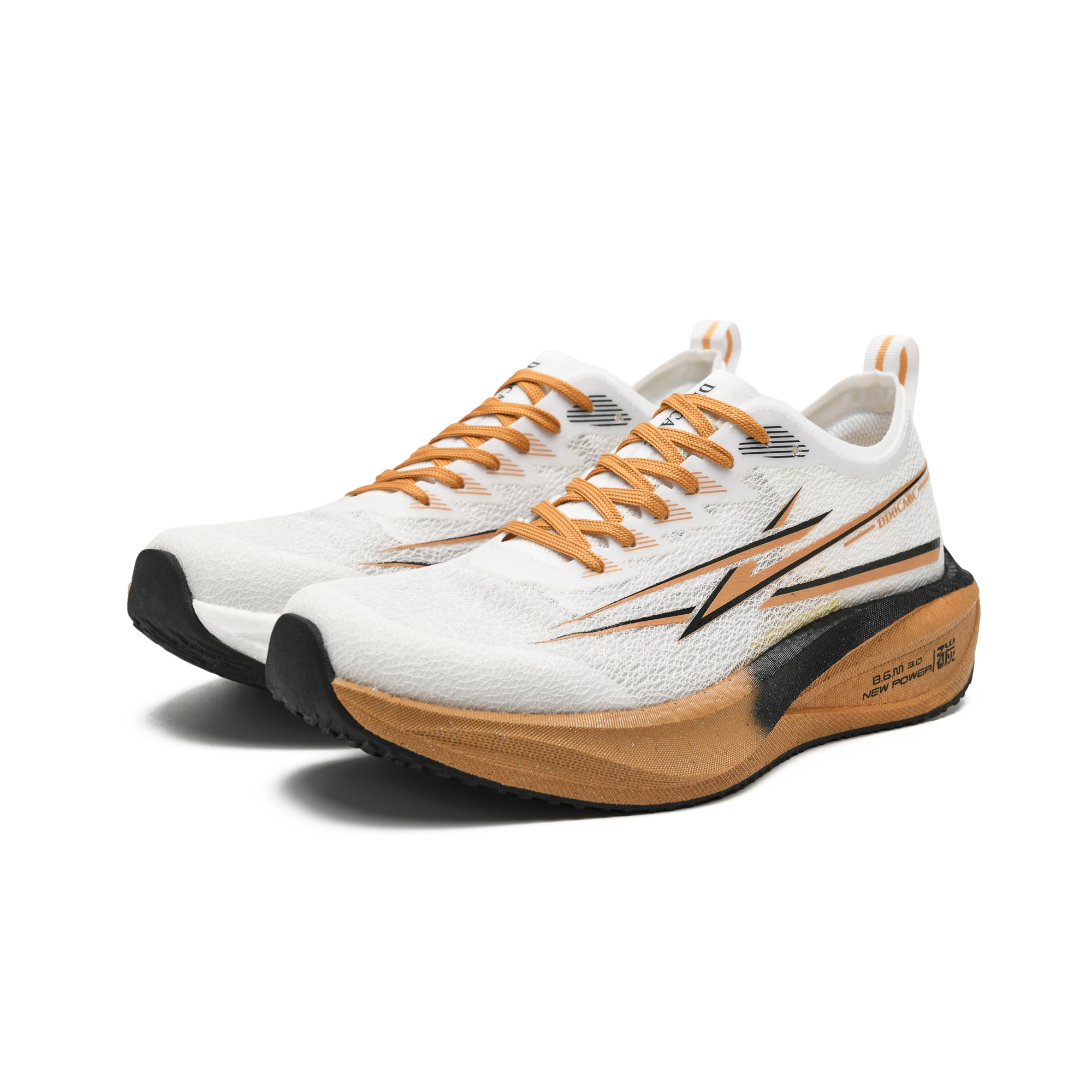 DDOCABC Running Shoes Unisex Low Top Orange Yellow
