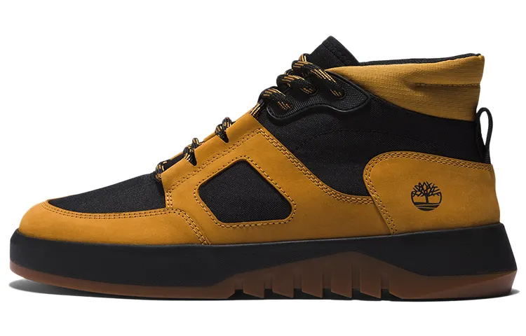 Timberland Suway Chukka Ankle Length Outdoor Boots Black Yellow