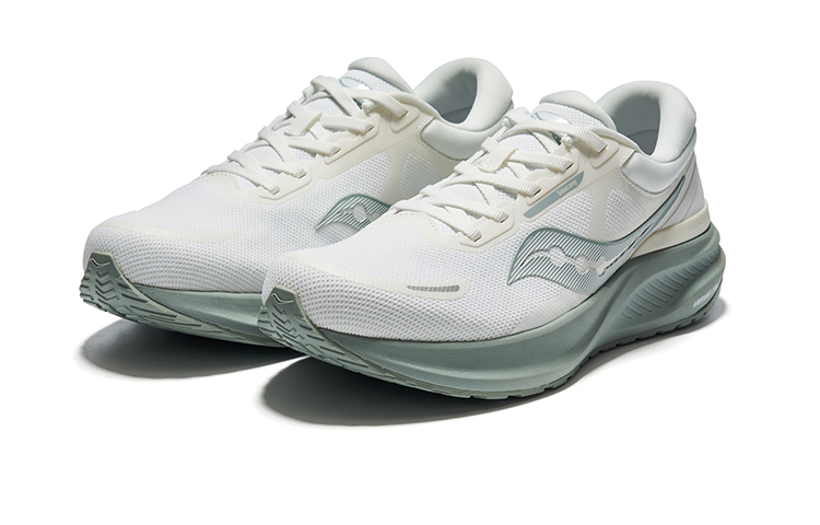 PUFF x Saucony Abrasion Resistant, Breathable, Lightweight Low top Running Shoes Unisex Beige Gray