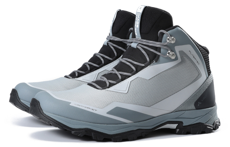 VAUDE Textile, Synthetic Leather Slip Resistant, Waterproof, And Breathable Non Slip And Waterproof Breathable Mid top