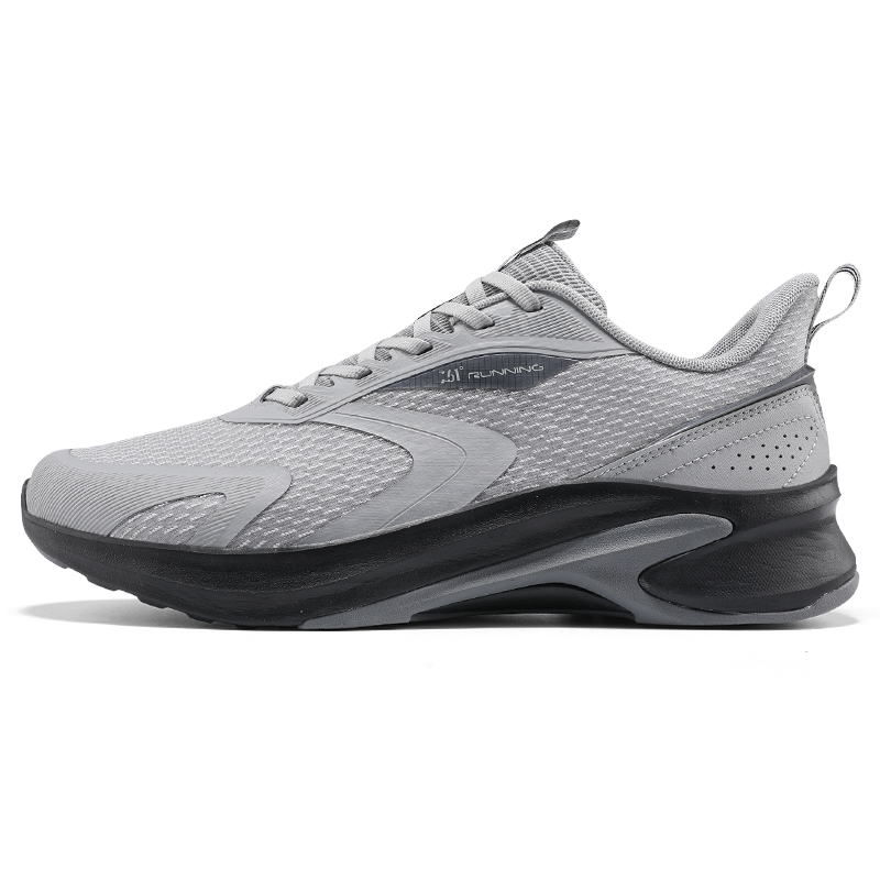 361° Peak Tooth Slip Resistant Abrasion Resistant Low top Casual Running Shoes Men’s Gray