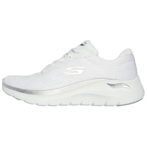 Skechers ARCH FIT 2.0 Low top Running Shoes Women's White Silver