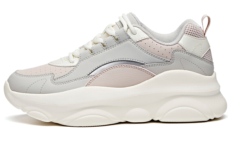 ANTA Life Collection Chunky Sneakers Women's Low Top Gray White