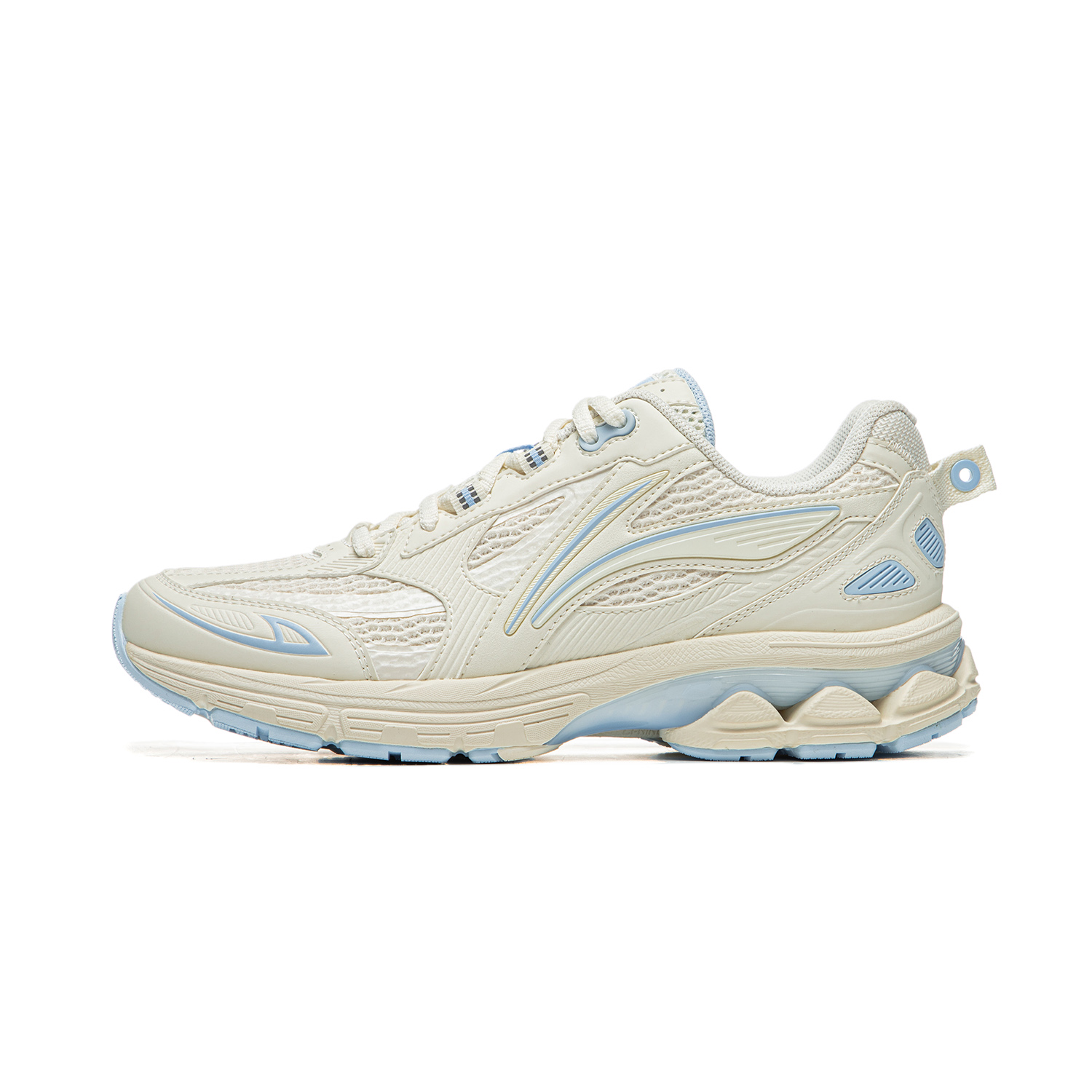 Li Ning Fuyao 2.0 Cushioning Slip Resistant Abrasion Resistant Lightweight Low top Running Shoes Women’s Blue White