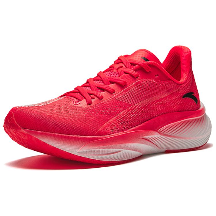 Anta Fabric Cushioning, Wear Resistant Low top Marathon Running Shoes Men’s Red