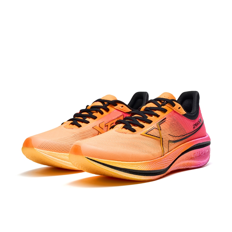 XTEP 260X 1.0 Running Shoes Women’s Low Top Mikan Orange/Orange Yellow/Fluorescent Charm Red
