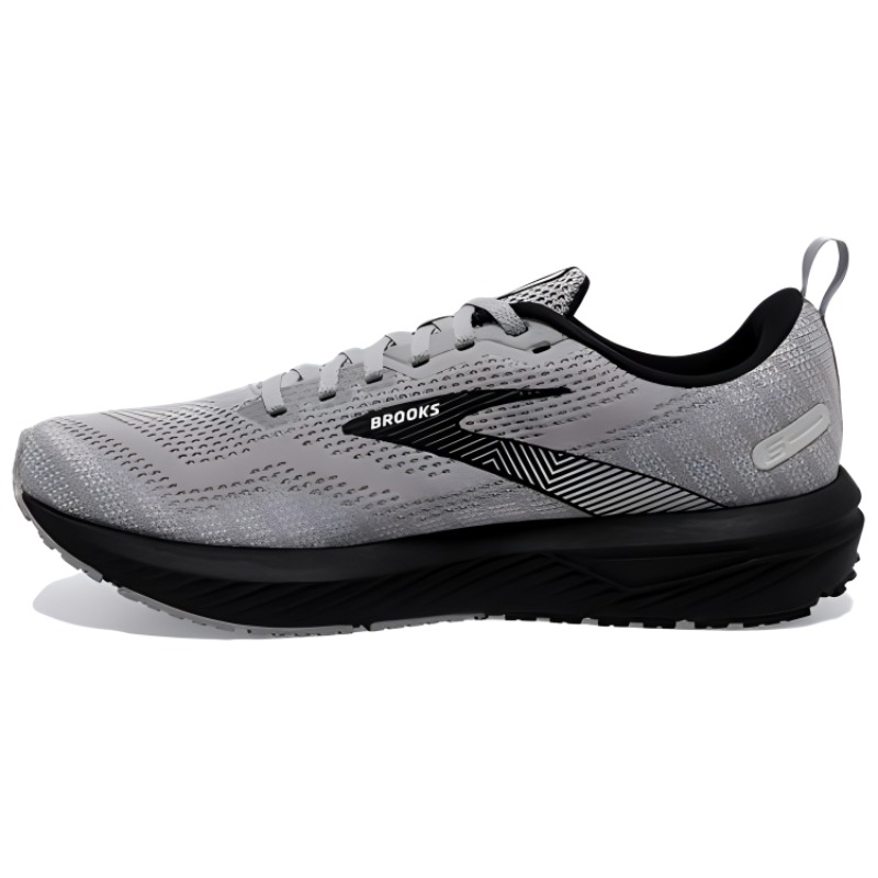 Brooks Revel 6 Slip Resistant Abrasion Resistant Low top Casual Running Shoes Men's Gray Black