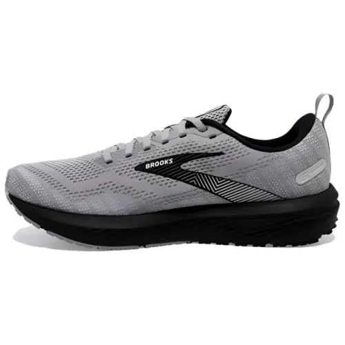 Brooks Revel 6 Slip Resistant Abrasion Resistant Low top Casual Running Shoes Men's Gray Black