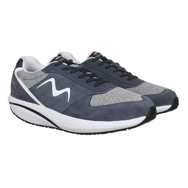 MBT Outdoor Shoes Men’s Low Top Dark Blue/Light Gray