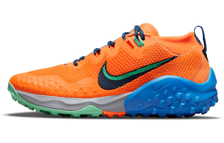 Мужские кроссовки Nike Wildhorse 7 (оранжево-синие)