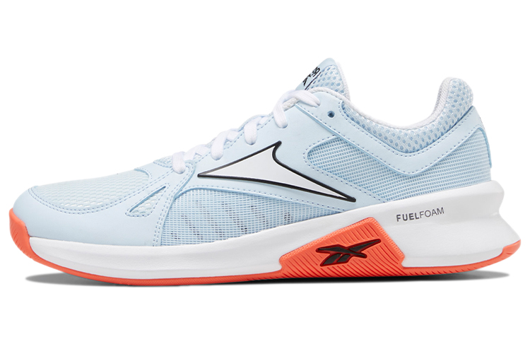 Reebok Advanced Trainer Lace Up Low top Running Shoes Women's Sky Blue White