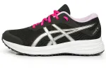 Asics Patriot 12 Abrasion Resistant Breathable Low top Running Shoes Women's Black Silver