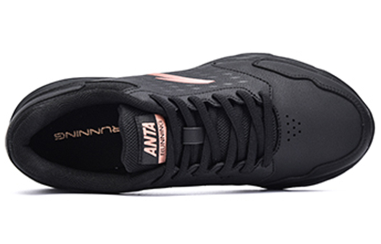 Anta Street Shock Absorbers Slip Resistant Abrasion Resistant Low top Casual Running Shoes Women’s Black Pink