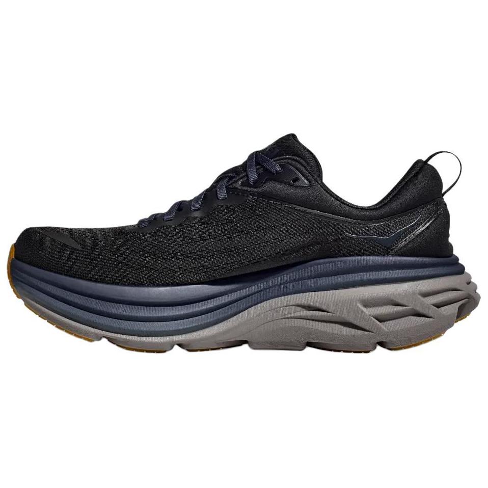 HOKA ONE ONE Bondi 8 Slip Resistant Abrasion Resistant Low top Running Shoes Men’s Black