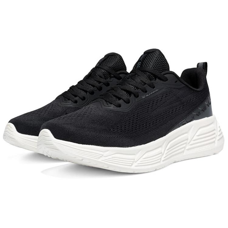 361° Abrasion Resistant, Lightweight, And Breathable Low top Sprint Running Shoes Men’s Black White