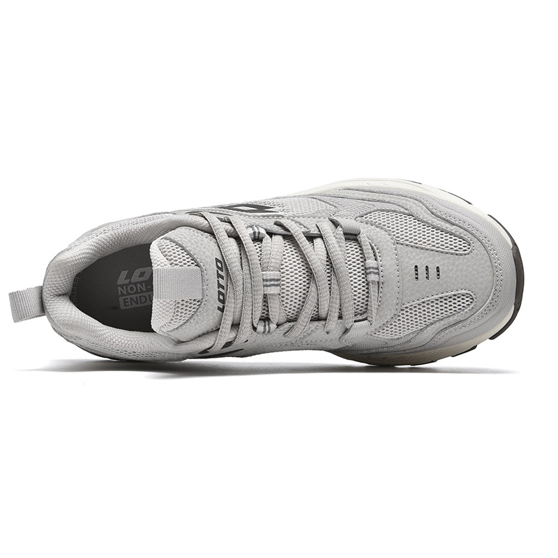 LOTTO Cushioning Slip Resistant Abrasion Resistant Low top Running Shoes Men’s Gray