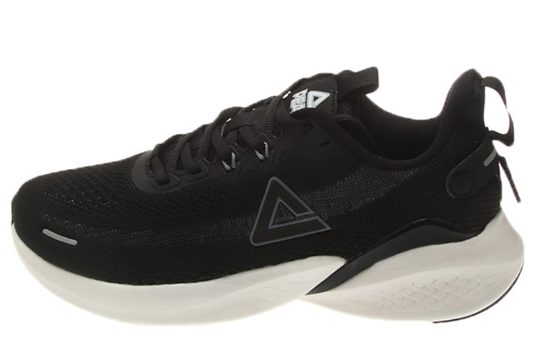 PEAK Slip Resistant And Breathable Low top Running Shoes Men’s Black White Outdoor Casual