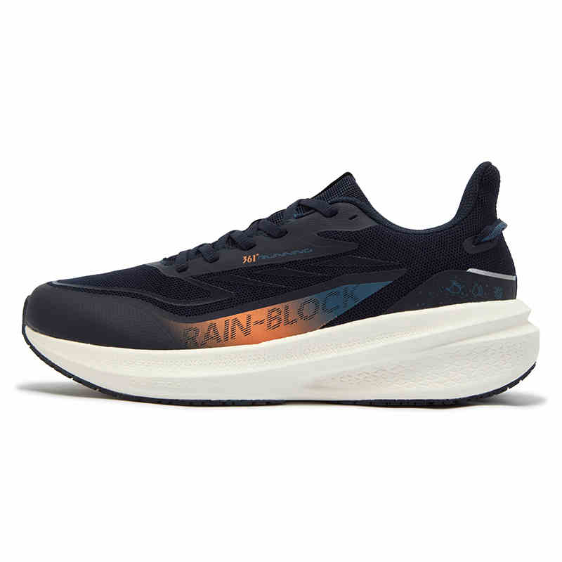 361° Slip Resistant Abrasion Resistant Low top Running Shoes Men’s Black Orange