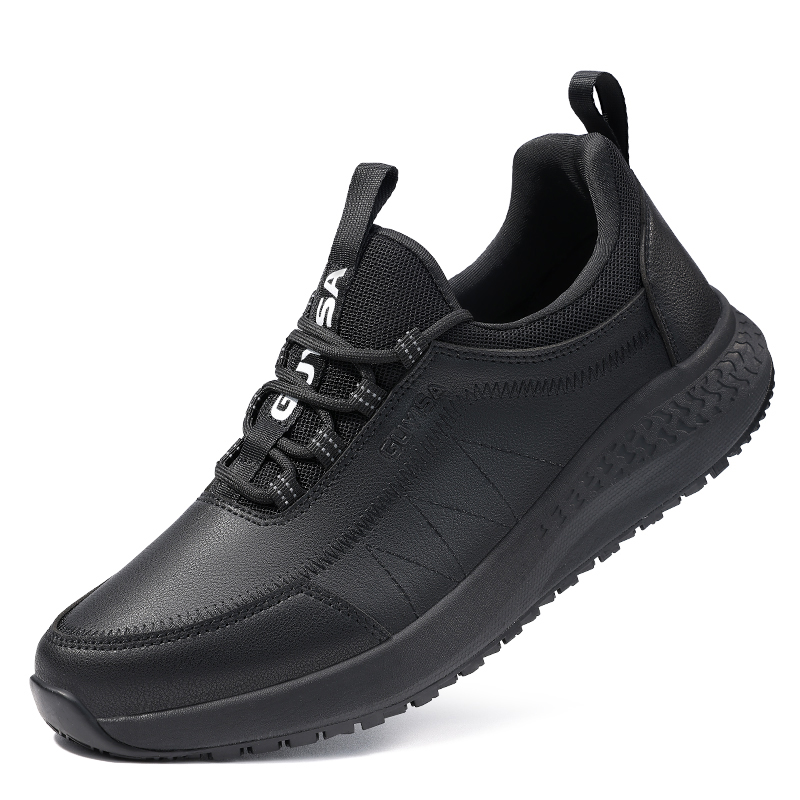 LANOUDUN Cushioning Slip Resistant Low top Outdoor Shoes Unisex Black