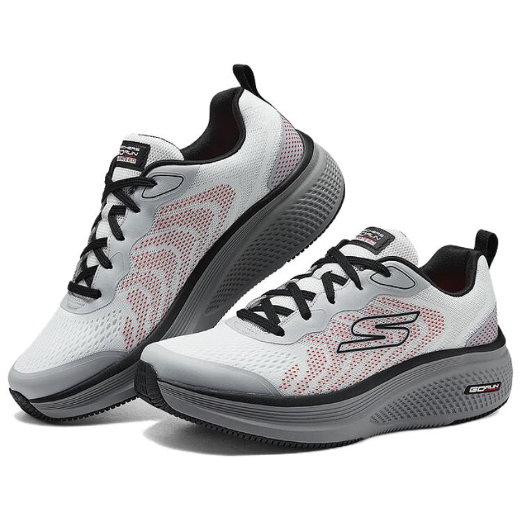 Skechers GO RUN Elevate 2.0 Cushioning Breathable Low top Running Shoes Men’s White Black
