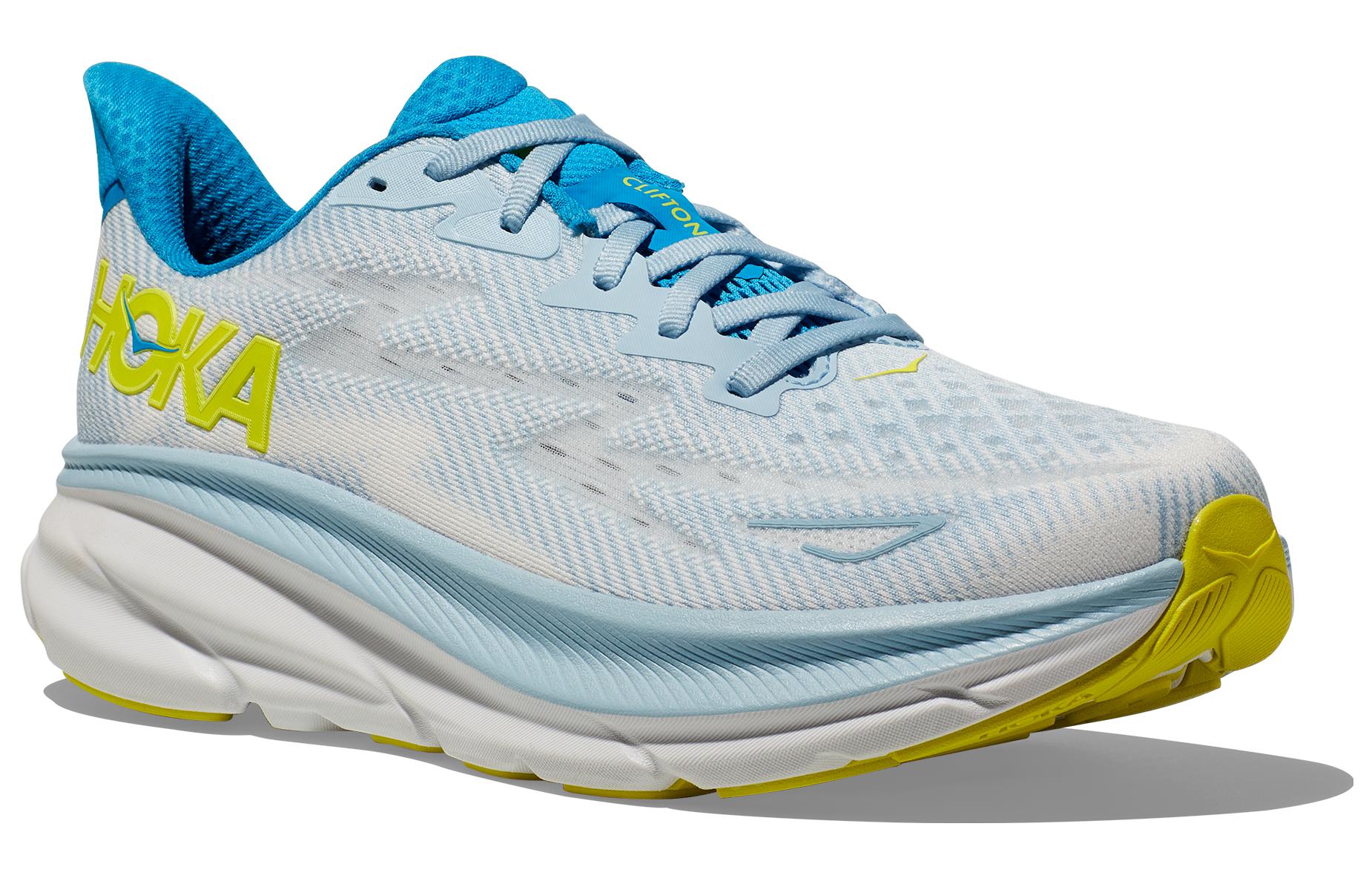 HOKA ONE ONE Clifton 9 Wide ‘Ice Blue Evening Primrose’