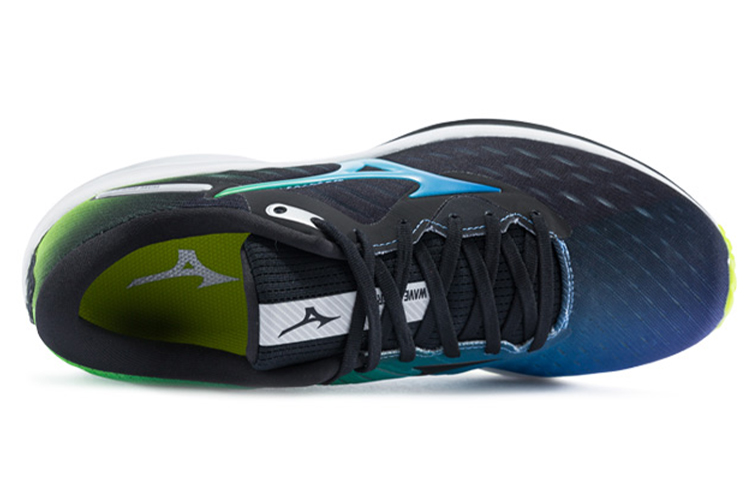 Мужские кроссовки Mizuno Wave Rider 24 (черные) — Чёрный — фото 2
