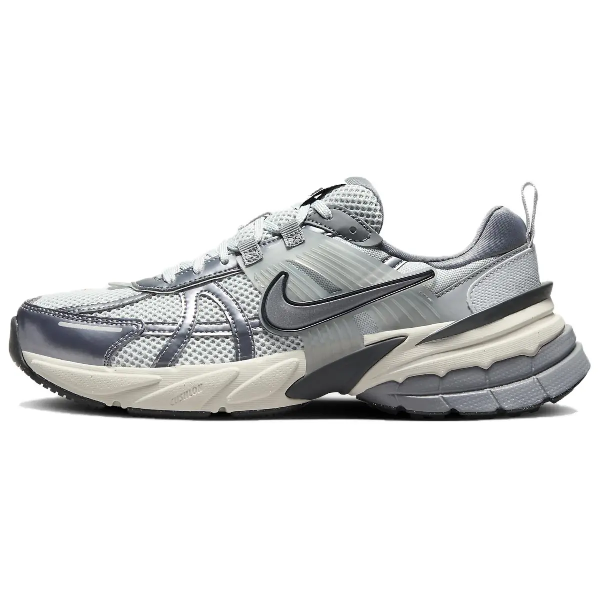 Nike V2K Run Breathable Low top Casual City Commuting Running Shoes Women's Gray