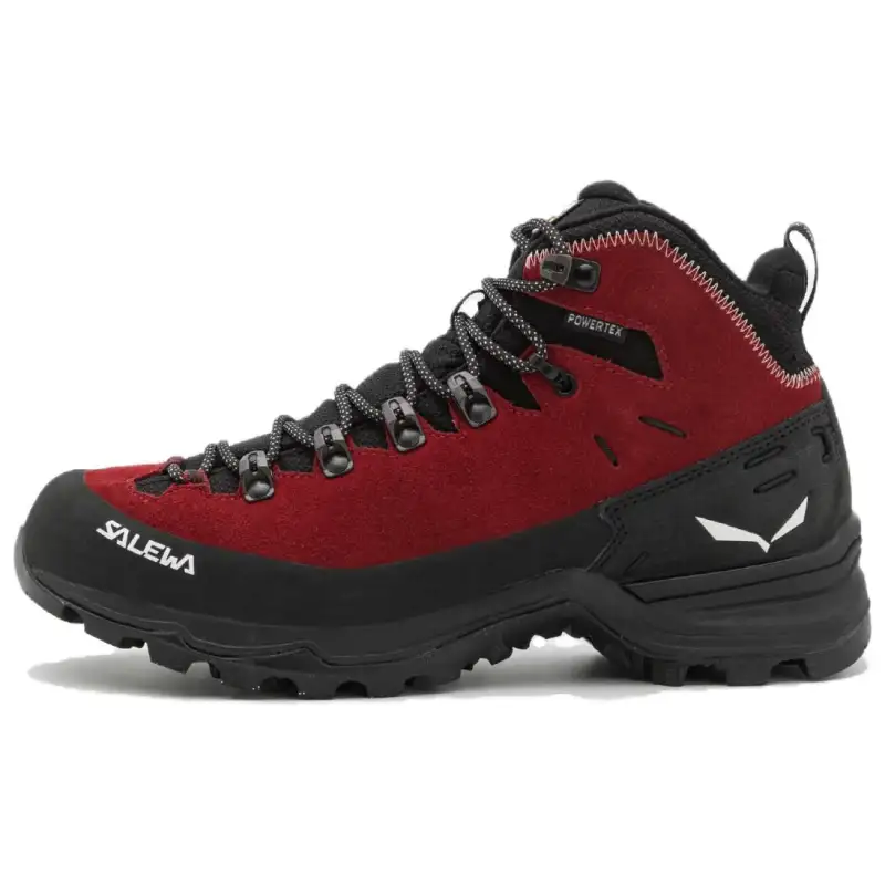 SALEWA ALP MATE Breathable And Waterproof Mid top Outdoor Boots Women's Red Black