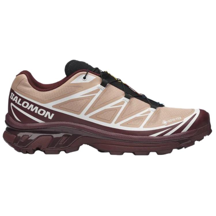 SALOMON XT 6 Abrasion Resistant Waterproof And Breathable Support Casual Trail Running Shoes Unisex Pink