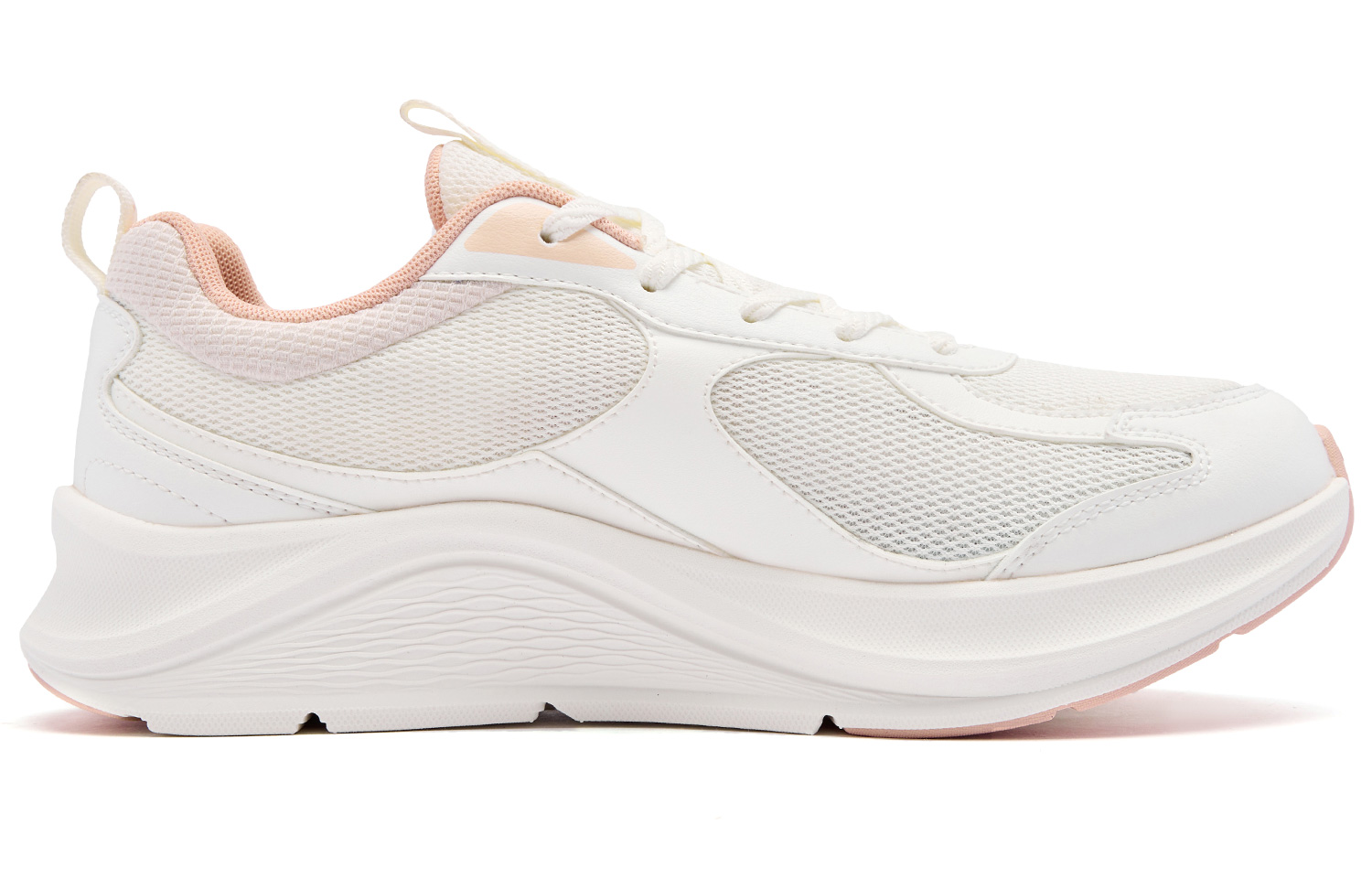 QIAODAN Rebound Abrasion Resistant Lightweight Breathable Slip Resistant Low top Running Shoes Women’s Ivory