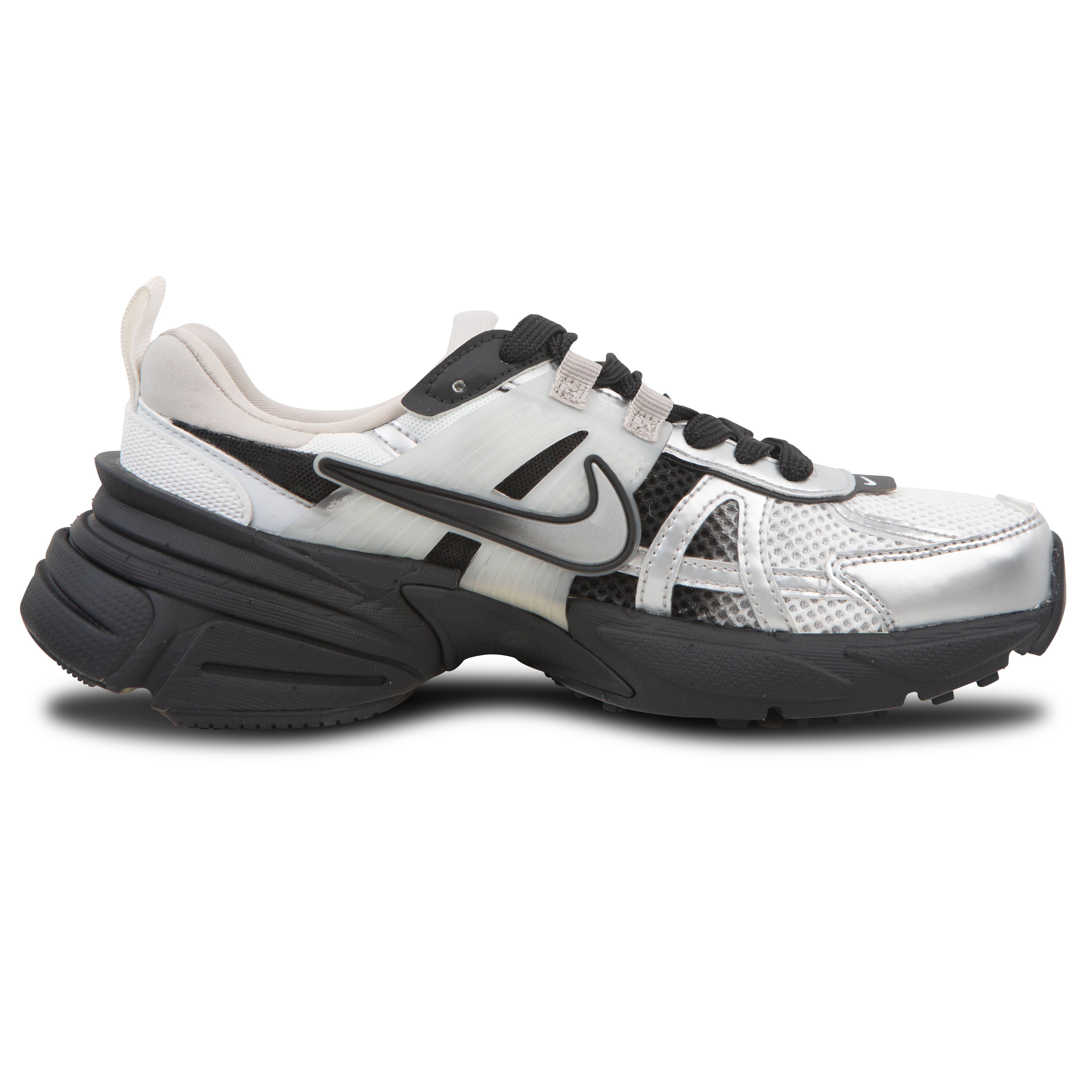 Nike V2K Run Cushioning Slip Resistant Abrasion Resistant Low top Casual Running Shoes Women’s Black Silver