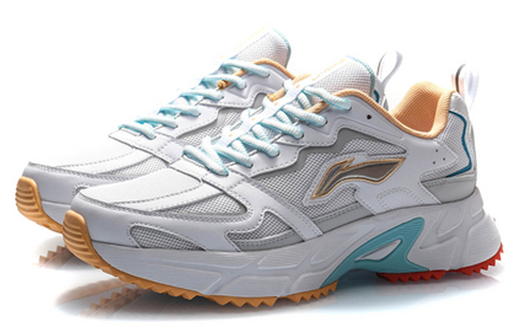 Li Ning Abrasion Resistant Breathable Low top Running Shoes Women’s Antarctic Gray