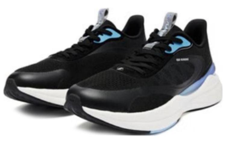 QIAODAN Infinity 5.0 Comfortable Cushioning Slip Resistant Abrasion Resistant Low top Running Shoes Men’s Black Blue