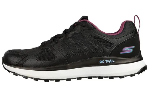 Skechers GO RUN Running Shoes Women's Low Top Black/Purple