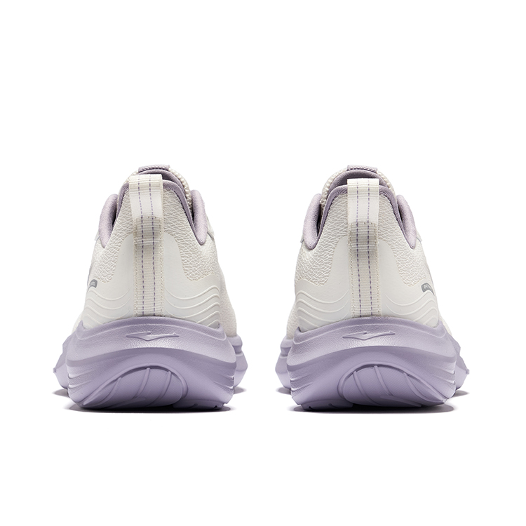 Erke Yun Yi Cushioning Breathable Rebound Low top Casual Running Shoes Women’s White Purple