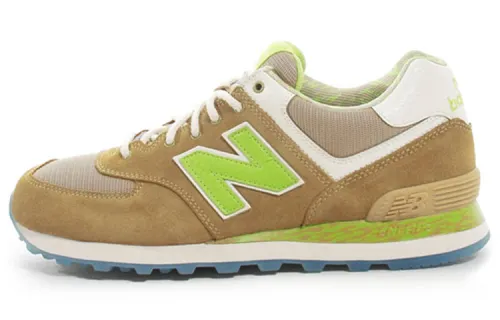New Balance NB 574 Textile, Split Cow Leather, Artificial Leather Abrasion Resistant Breathable Low top Running Shoes