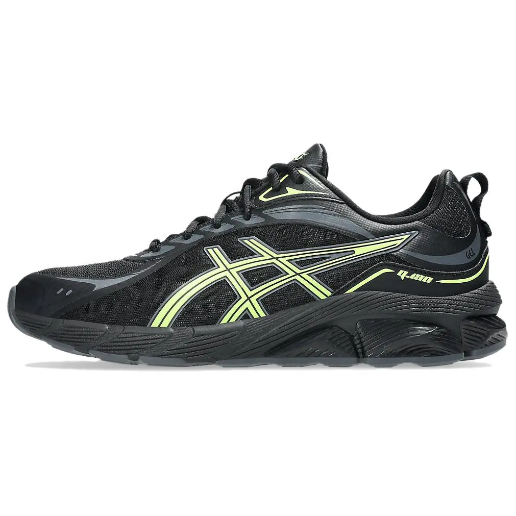 Asics Gel Quantum 180 8 Artificial Leather Cushioning Casual Running Shoes Men's Black