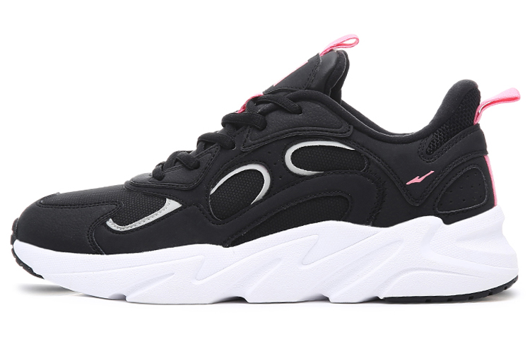Erke Cushioning Slip Resistant Abrasion Resistant Low top Casual Running Shoes Women’s Jet Black