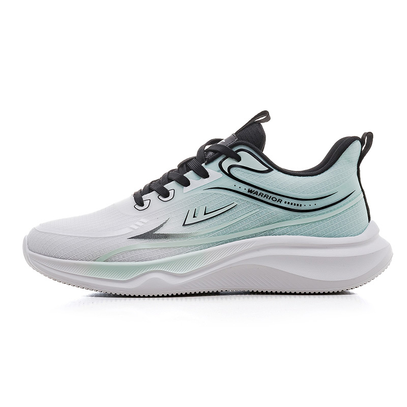 Warrior Fabric Rebound Low top Casual Running Shoes Men’s White Black Green